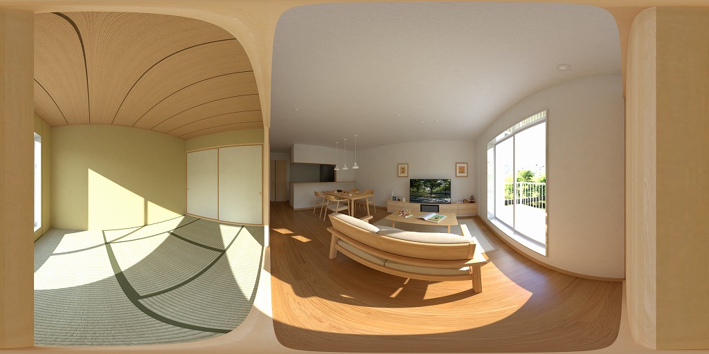 田の字型マンションのリフォームプランを360度パースで考察 ブログ Panasonic リフォームclub 小川建装株式会社